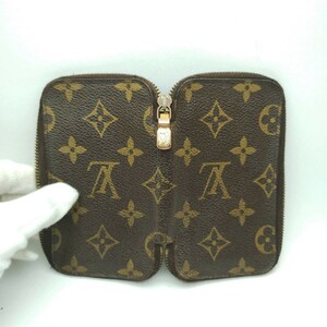  Louis Vuitton LOUISVUITTON round fastener key case 6 ream monogram memory 1