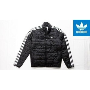 新品◆アディダスオリジナルス ジップジャケット パッカブルジャケット 黒 XLサイズ◆adidas originals packable 中綿入りジャケットの画像1