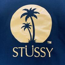 1000円スタート　STUSSY ステューシー スウェット ブラック イエロー M 夕日 サンセット_画像4