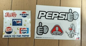 PEPSI / Pepsi / Pepsiman sticker 90 period Pepsi-Cola 2 pieces set 