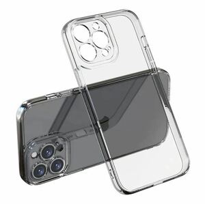 iPhone13Pro ソフトクリアケース Qi充電対応/耐衝撃素材/高透明度