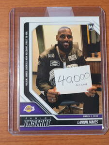 Panini Instant Lebron James 40000点達成記念カード First to 40K レブロン ジェームズ