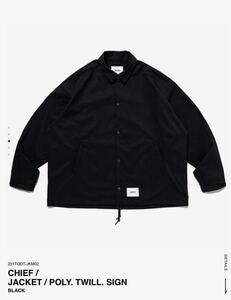 WTAPS CHIEF JACKET 23SS ダブルタップス ブラックBLACK Mサイズ 02