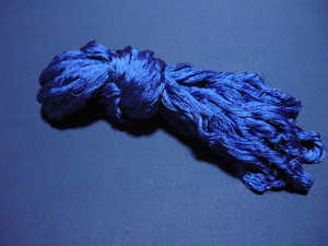 42本持16玉　組み紐用　正絹組糸　帯〆用 青色（2.6m）A-14