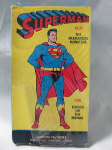 SUPERMAN VHS スーパーマン　ビデオ　インテリア　雑貨　アメコミ　