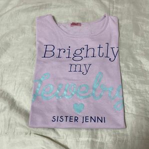 美品☆SISTER JENNI 裾レースＴシャツ 150 パープル ラベンダー ジェニィラブ シスタージェニィ ジェニーの画像3