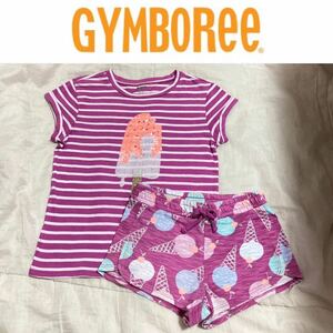 1 раз надеты как новый *GYMBOREE короткий рукав футболка & шорты верх и низ в комплекте 110 Gymboree America импортированный автомобиль 