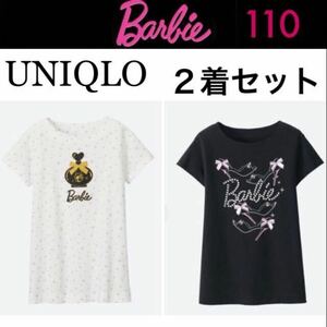 1 times put on *UNIQLO×Barbie long height short sleeves T-shirt 110120130 UT Uniqlo Barbie 