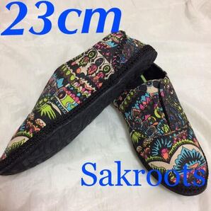 新品USA購入☆Sakrootsスリッポン靴スニーカーサンダルサックルーツ 7 (23cm)
