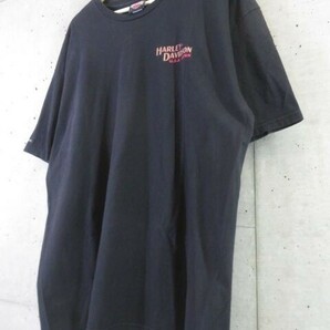 【送料300円可】7030b1◆両面プリント◆HARLEY-DAVIDSON ハーレーダビッドソン 半袖Tシャツ XL/ライダースジャケット/バイカー/古着の画像4