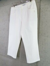 2230b17◆良品です◆76cm◆MUNSINGWEAR マンシング ストレッチ クロップド丈 ゴルフパンツ 13号/ジャケット/ポロシャツ/レディース/女性_画像2