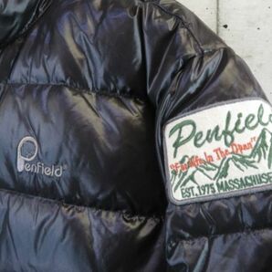 9230b25◆良品です◆最強ダウン◆Penfield ペンフィールド フーディ 羽毛ダウンジャケット L/ブルゾン/アウトドア/マウンテンパーカー/黒の画像3