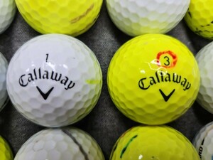 ロストボール　Callaway キャロウェイ　WARBIRD【2021年、2023年】ホワイト&イエロー　50個