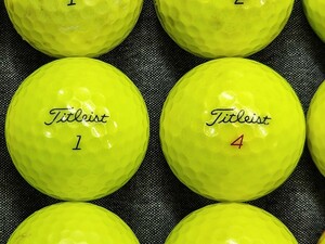 ロストボール　Titleist タイトリスト　PROV1&PROV1X 【年式混合】イエロー 30個