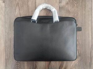 コーチ COACH アウトレット 本革 2WAY ビジネスバッグ ブリーフケース メンズ 68030 ブラック 保存袋付き 新品未使用