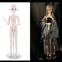 2個セット 人形 ステンレスベース 1/3スケールBJD SDドール用 ディスプレイ スタンド アクセサリー_画像5