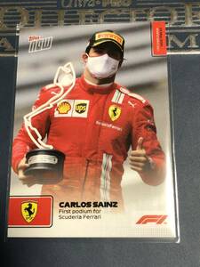 2021 F1 Topps Now formula 1 Carlos Sainz First Podium for Scuderia Ferrari カード 