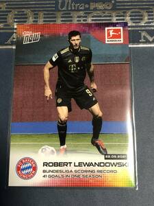 2021 Topps Now Bundesliga Robert Lewandowski Bayern Bundesliga scoring record 41 goals in on season カード