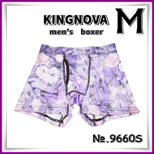 men's【Mサイズ】◆新品◆KINGNOVA◆メンズ ボクサーパンツ＜花＞前開き◆9660S　Aya