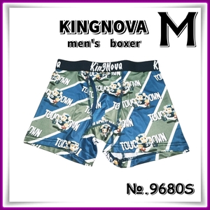 men's【Mサイズ】◆新品◆KINGNOVA◆メンズ ボクサーパンツ＜アメフトくま＞前開き◆9680S　Aya