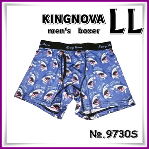 men's【LLサイズ】◆新品◆KINGNOVA◆メンズ ボクサーパンツ＜さめ＞前開き◆9730S　Aya