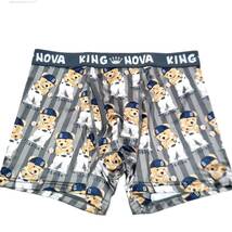 men's【Lサイズ】◆新品◆KINGNOVA◆メンズ ボクサーパンツ＜前開き＞野球くま◆9230S　Aya_画像3