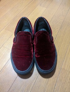 VANS SLIP-ON スリッポン　ベロア　バンズ　26.5cm