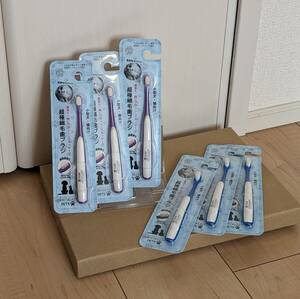  dental Fit pet super superfine wool toothbrush 6 pcs set small size dog * cat oriented 