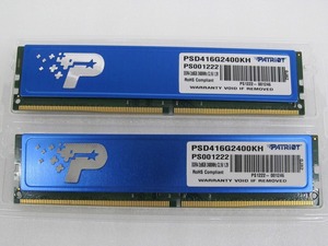 期間限定セール Patriot PSD416G2400KH DDR4-2400 CL16 8GBx2枚組