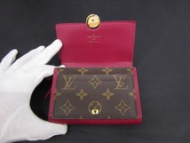 ルイヴィトン LOUIS VUITTON ポルトフォイユ・フロール コンパクト 二つ折り財布 レディース モノグラム M64587_画像6