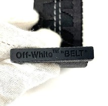 オフホワイト OFF WHITE ロゴベルト 布ベルト ブラック系 OMRB012R20647001_画像5
