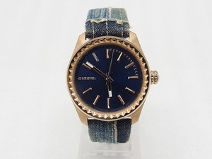  limited time sale diesel DIESEL lady's wristwatch leather leather Denim analogue DZ-5110