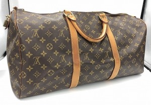 ルイ・ヴィトン LOUIS VUITTON ボストンバッグ キーポル50 大きめ ユニセックス 茶系 モノグラムライン M41426