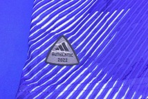 アディダス adidas タグ付き超美品 サッカー日本代表2022ホームオーセンティック ユニフォーム半袖L 応援サポーター 青 HF1851_画像10