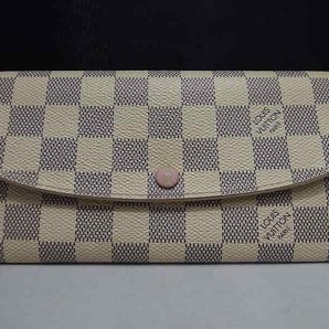 期間限定セール ルイヴィトン LOUIS VUITTON ダミエ・アズール ポルトフォイユ・エミリー／二つ折り長財布 N41625 N41625の画像1