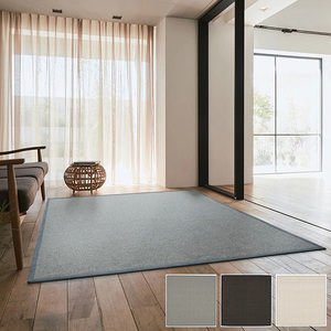 【送料無料】ラグ マット HOME RUG MAT 2024-2025 WF-102/NO.117-45886 #79 ブラック 200x200cm