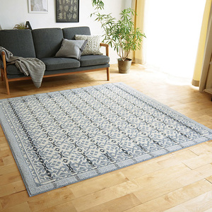 【送料無料】ラグ マット HOME RUG MAT 2024-2025 Wool snow/NO.134-10350 #3 ブルー 190x240cm