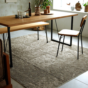 【送料無料】ラグ マット HOME RUG MAT 2024-2025 DK RUSTY/NO.134-73085 #8 ブラウン 170x220cm