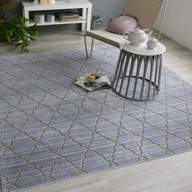 【送料無料】ラグ マット HOME RUG MAT 2024-2025 Corabel/No.132-86536 #19 パープル 190x190cm_画像1