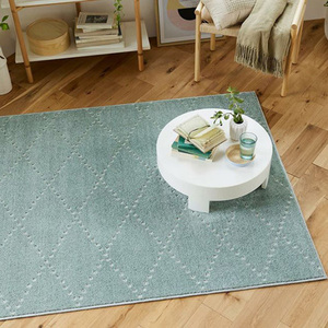 【送料無料】ラグ マット HOME RUG MAT 2024-2025 Ponto/NO.132-85750 #38 ブルーグレー 185x185cm