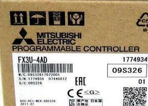 【送料無料】新品 MITSUBISHI 三菱電機 AD変換/アナログ入力アダプタ　 FX3U-4AD 6ヶ月保証