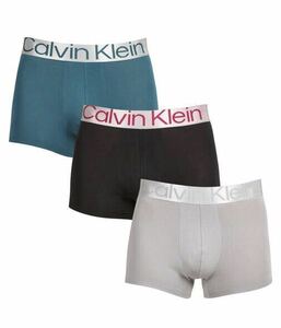 カルバンクライン ボクサーパンツ 3枚セット Calvin Klein 定価約1万円　Mサイズ　BTS ジョングク　STEEL コットンストレッチ