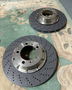  new goods unused Porsche ceramic brake PCCB rear 2 sheets number 