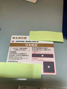 JAL 日本航空 株主優待券 1枚 国内 航空券 割引 搭乗期限24年11月末