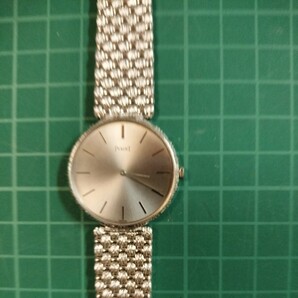 格安 ピアジェ PIAGETジュエリー薄型腕時計 ホワイトゴールド無垢の画像1
