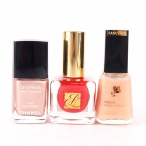  Chanel / Estee Lauder other nails enamel 3 point set together manicure cosme lady's CHANELetc.