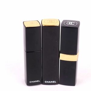 シャネル リップスティック/ルージュ 3点セット 口紅 まとめて コスメ レディース CHANEL