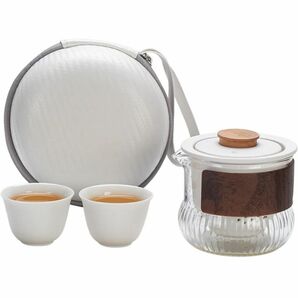 携帯用 旅行ティーセット 茶具セット 茶器 中国茶器 耐熱 軽量 携帯式 手作り 茶の入れ お茶出し 磁器 急須セット 湯呑み 