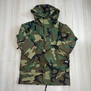 【ほぼデッドストック】 S-R 米軍 ECWCS ゴアテックス パーカー ウッドランド迷彩 ジャケット SMALL REGULAR GORE-TEX カモフラ①