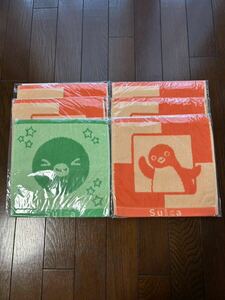 新品・未開封☆Suicaのペンギン　オリジナルハンドタオル　オレンジ、グリーン　6点セット